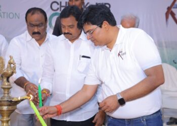 Utkarsh Gupta, Founder & CEO, Gruner Group at launch of health camp