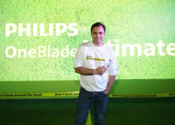 Smit Shukla, Head of Philips Personal Health India Subcontinent at the Philips OneBlade Intimate launch event