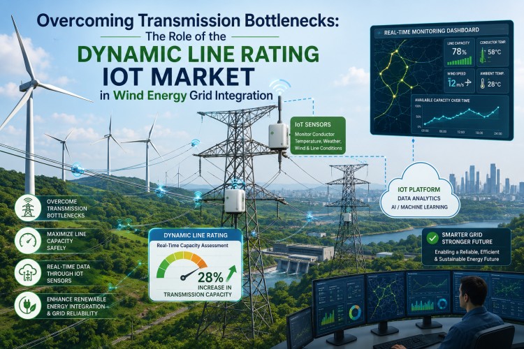 Overcoming Transmission Bottlenecks The Role of the Dynamic Line Rating IoT Market in Wind Energy Grid Integration